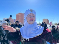 Областная Ассамблея народа Казахстана встретила Наурыз мейрамы с жителями мкр Кунай