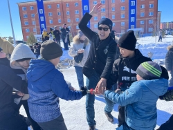 Областная Ассамблея народа Казахстана встретила Наурыз мейрамы с жителями мкр Кунай